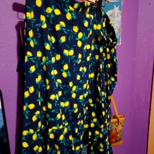 Cute dark blue lemon skirt